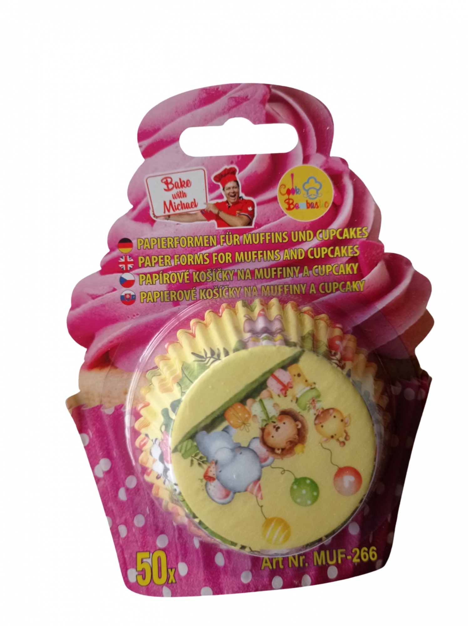 Cukrářské košíčky motiv zvířátek 50 ks